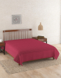 Red Mehulika Cotton Woven Bedcover