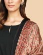 Red Modal Ajrakh Printed Dupatta