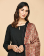 Red Modal Ajrakh Printed Dupatta