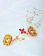 Silver Gold Plated Jhumka Earrings