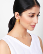 Silver Golden Plated Stud Earrings