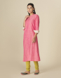 Cotton Embroidered Long Kurta