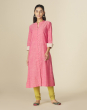 Cotton Embroidered Long Kurta