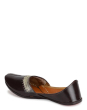 Brown Leather Embroidered Juttie
