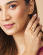 Gold Plated Silver Adjustable Ring