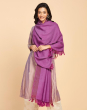 Pink Wool Hand Woven Shawl
