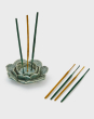  Flayam Trushita Incense Sticks With Incense Holder Set - Green