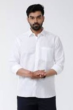 satin white shirt for men