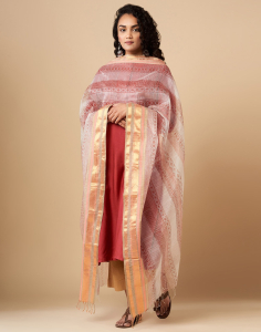 Cotton Silk Maheshwari Printed Dupatta