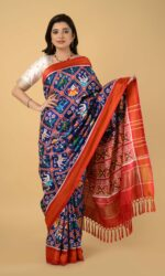 Double Ikat Patola Saree multi color
