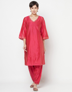 Cotton Silk A-Line 2Pc Kurta Set