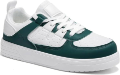 Trendy White and Green Sneakers