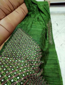Tussar Ghicha  Red Silk Saree