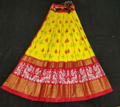 Pochampally Ikat Silk Lehenga
