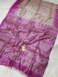 Tussar Ghicha Pink, Yellow Silk Saree