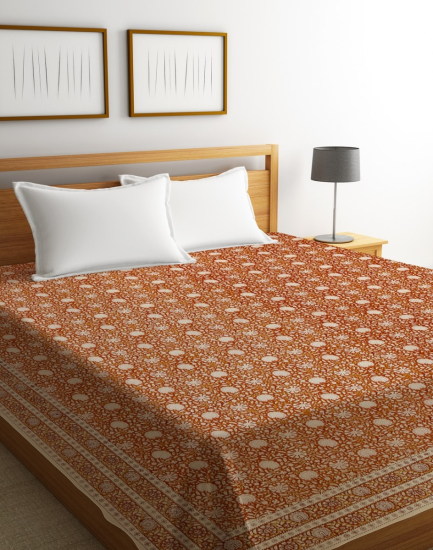 Floral Cotton Bed Cover Handmade