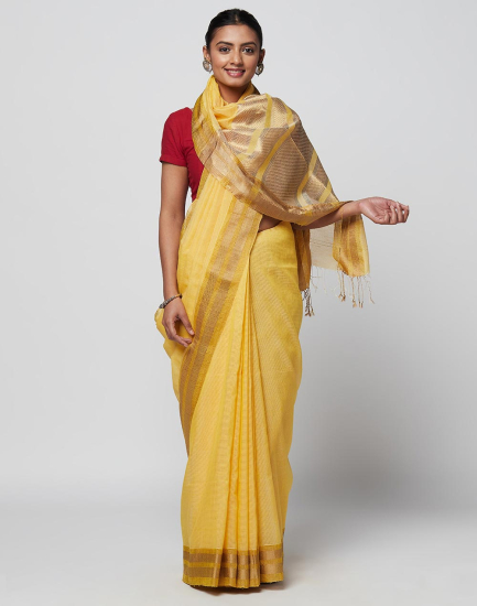 Pink Cotton Tie and Dye Sari