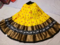 Ikat Yellow, Blue Lehenga Dress Material