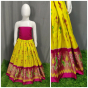 Ikat Lehenga Dress Material