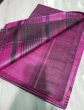 Tussar Ghicha Yellow Silk Saree